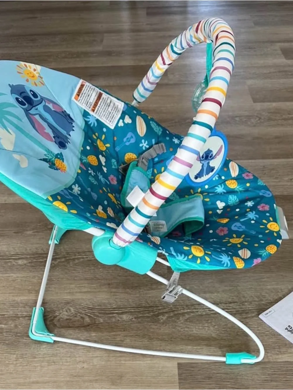 Bright start ohana lilo & stitch baby infant vibrating bouncer seat